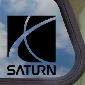  Saturn Black Decal Auto Truck Bumper Window Vinyl Sticker 