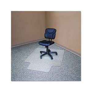 RecyClear Chairmats for Carpets, 45 x 53, 25 x 12 Lip, Clear  