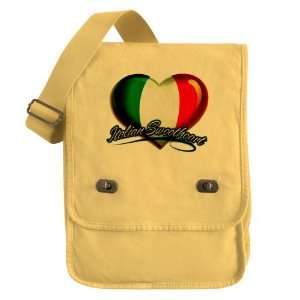   Field Bag Yellow Italian Sweetheart Italy Flag 