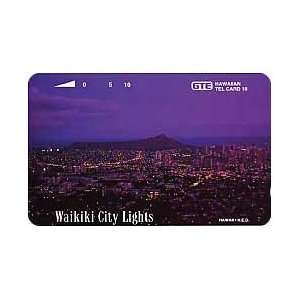  Collectible Phone Card 10u Waikiki City Lights & GTE Logo 