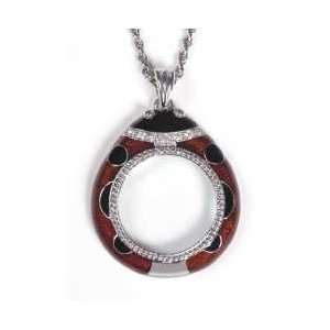  4x Ladybug Pendant Magnifier