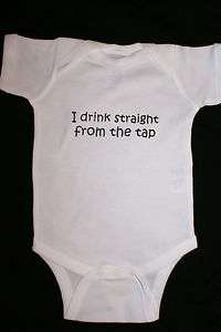 Funny Cute Baby Infant Onesie Creeper NWT Free USA Shipping  I Drink 