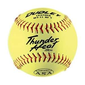 Dudley ASA Thunder Heat 11 (.44) Slow Pitch Softball   Leather Cover 