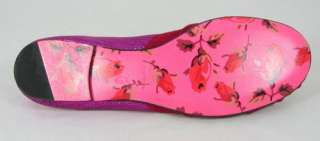 160 BETSEY JOHNSON SAL Fuchsia Womens Ballet Shoes 6.5  