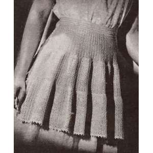 Vintage Crochet PATTERN to make   1950s Retro Hostess Party Tea APRON 