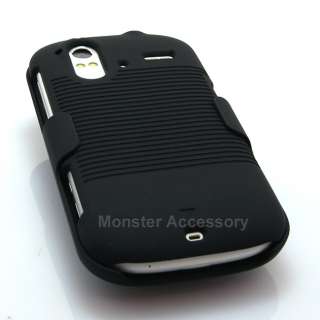Holster Case Hard Cover Combo Black For HTC Amaze 4G T Mobile  