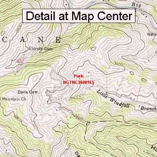  USGS Topographic Quadrangle Map   Park, North Carolina 