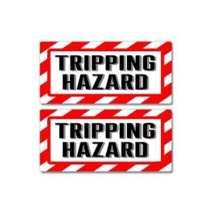  Tripping Hazard Sign   Alert Warning   Set of 2   Window 