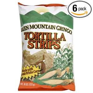 Green Mountain Gringo Organic White Corn Tortilla Strips, Gluten Free 