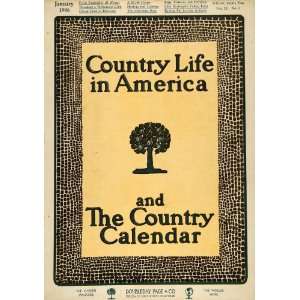   Country Life America Country Calendar   Original Cover