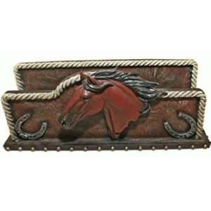   /Mail or Napkin Holder with Western Theme Accents 8