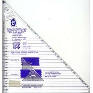  RU305 Large Diagonal Set Triangle Ruler by Marti Michell 