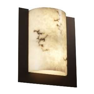 FAL 5562   Justice Design   Framed Rectangle 3 Sided Wall Sconce (ADA 