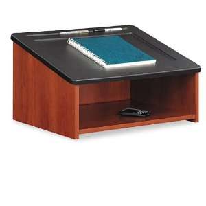   Lectern With Open Storage Area, 23 7/8w x 18 1/2d x 13 3/4h, Cherry