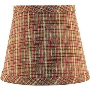 Sage Red and Gold Plaid Shade 9x16x12 (Spider)