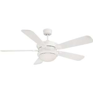 Savoy House 54 274 5WH WH, Somerville White 54 Ceiling Fan with Light 