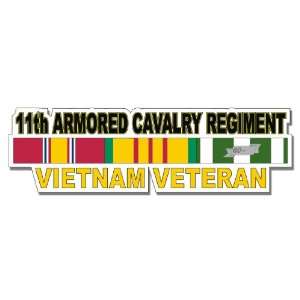 US Army 11th Armored Cavalry Regiment Vietnam Veteran Window Strip 
