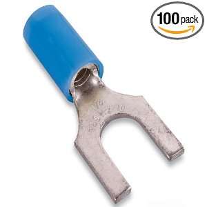   Nylon Insulated, 0.87 Inch Length by 0.31 Inch Width, Blue, 100 Pack