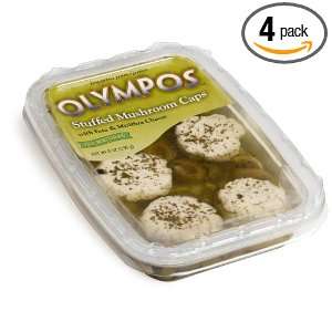 Olympos Stuffed Mushroom Caps with Feta & Mizithra Cheese, 8 Ounce 