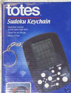 SUDOKU KEYCHAIN WITH 10 GAMES BY TOTES   BRAND NEW  