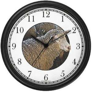 Lamb or Sheep #1 (JP6) Wall Clock by WatchBuddy Timepieces (Slate Blue 