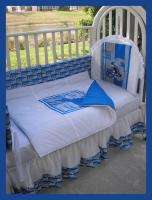 NEW baby crib bedding set made w/ DETROIT LIONS fabric  