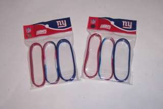 New York Giants Rubber WristBands Bracelets NFL 681329215254  
