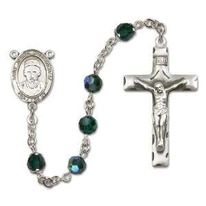  St. Joseph Freinademetz Emerald Rosary Jewelry