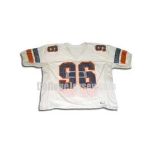 White No. 96 Game Used Boise State Speedline Football Jersey  