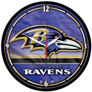 Baltimore Ravens NFL Round Wall Clock 