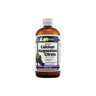 LifeTime Calcium Magnesium Citrate, Strawberry, 16 Ounce Bottle Life 