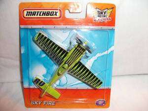 NEW Matchbox Sky Busters Missions Sky Fire Single Propeller Green 
