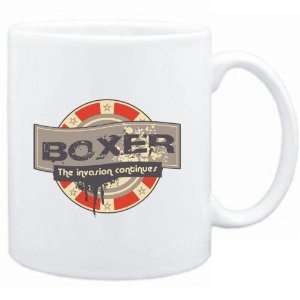 Mug White  Boxer THE INVASION CONTINUES  Dogs  Sports 