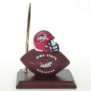  Iowa State Cyclones Mascot Football Clock/Pen Sports 