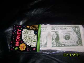 Casino Party / Giant Play Money (pack of 100 bills) / NEW IN PKG 