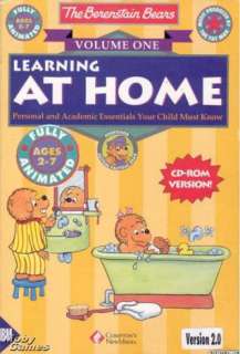 The Berenstain Bears Learning At Home Vol. 1 PC CD kids  
