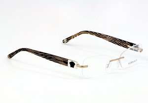 New Versace 1189 1052 Bronze Rimless Eyeglasses 51mm  