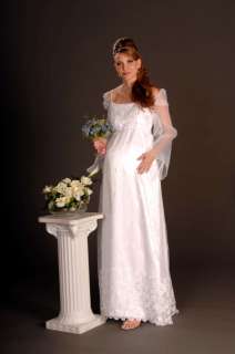 Custom Full Length MATERNITY Wedding Dress Organza  