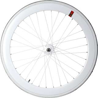 Fixie Single Speed Road Bike Track Wheel Wheelset Sealed + Tyres White 