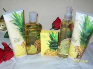 Bath & Body Fresh Pineapple Perfume Splash Cream + X 5  
