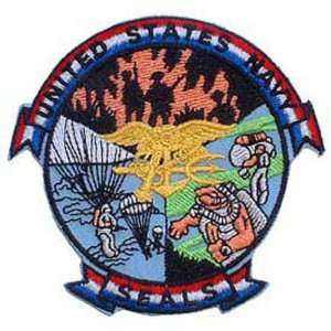 U.S. Navy SEALS Patch Red White & Blue 3 Patio, Lawn 