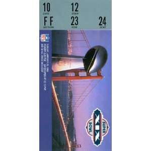  Super Bowl XIX Ticket January 20, 1985