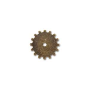    19mm Antique Brass Solid Gear Embellishment Arts, Crafts & Sewing