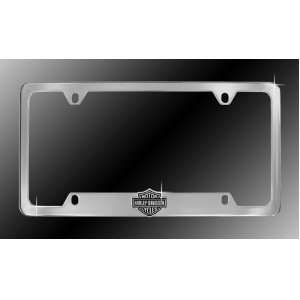   SUV License Plate Frame Metal  Centered Bar & Shield Logo Automotive