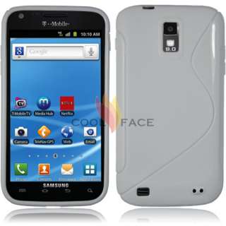   GEL CASE+SCREEN PROTECTOR For T MOBILE SAMSUNG GALAXY S 2 II HERCULES