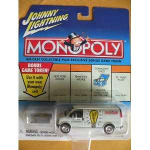   Monopoly Die Cast Metal 164 scale car   Electric Company Utility Van