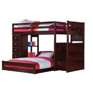  South Shore Logik Twin Loft Bed in Chocolate Finish