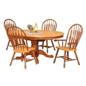 Sunset 48 x 66 Pedestal Base Table 5 Piece Dining Set by 