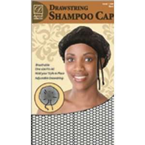    Donna Collection Drawstring Shampoo Cap Black #11094 Beauty