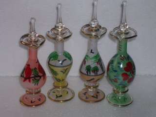 New Wholesale Lot 4 Egyptian Perfume bottles Pyrx Glass  